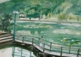 關(guān)良油畫(huà) 西湖春色 高清大圖下載