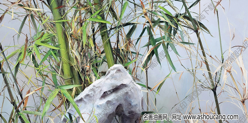 冷軍油畫 風景 高清大圖下載