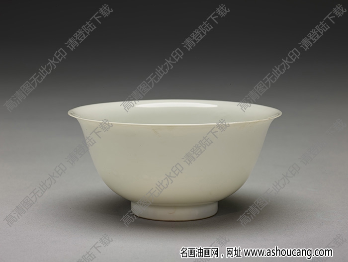 明永樂 甜白雙龍紋碗 高清大圖下載