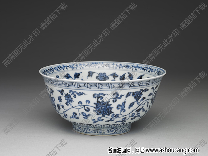 明永樂(lè) 青花四季花卉紋碗 高清大圖下載
