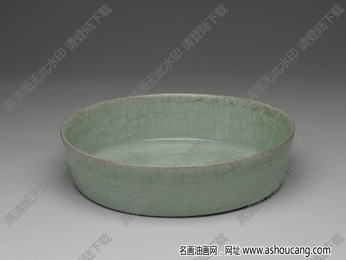 南宋 官窯青瓷圓洗 高清大圖下載