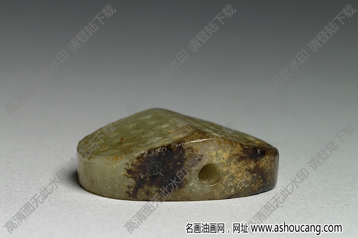 戰(zhàn)國 橢圓形玉飾 高清大圖下載