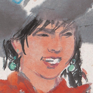 黃胄國(guó)畫 行獵圖 高清大圖下載